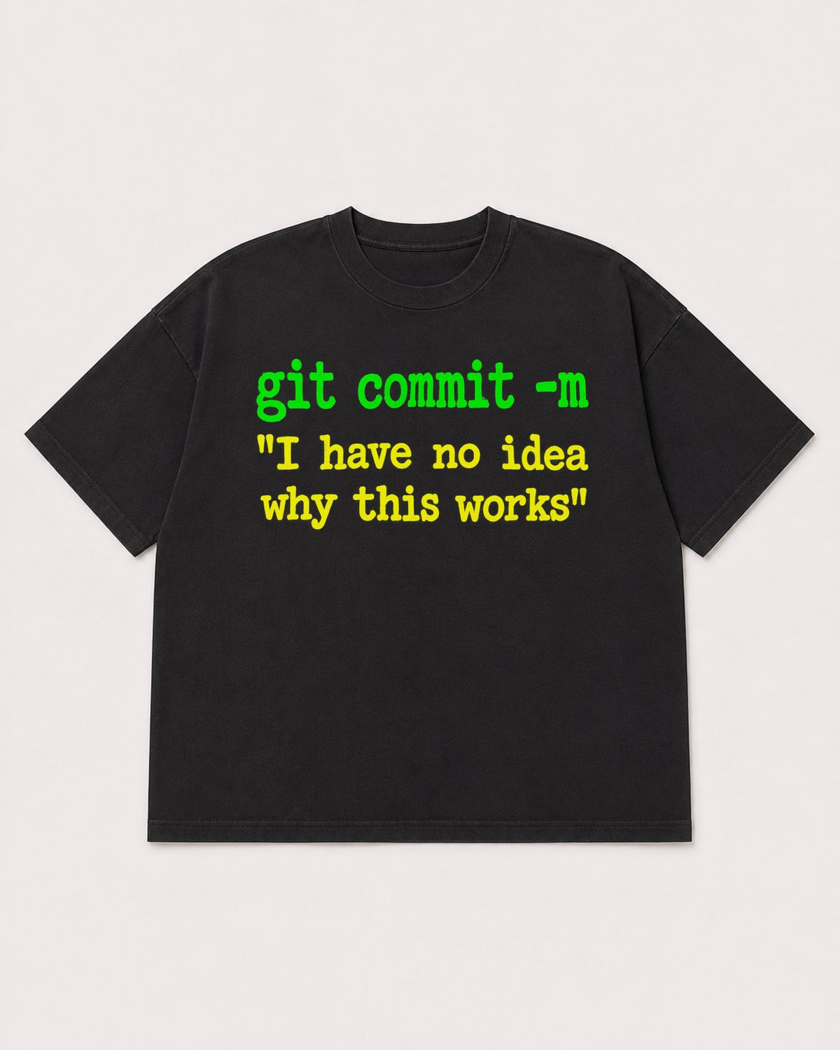 Mockup Boxy Heavyweight Tee Black product