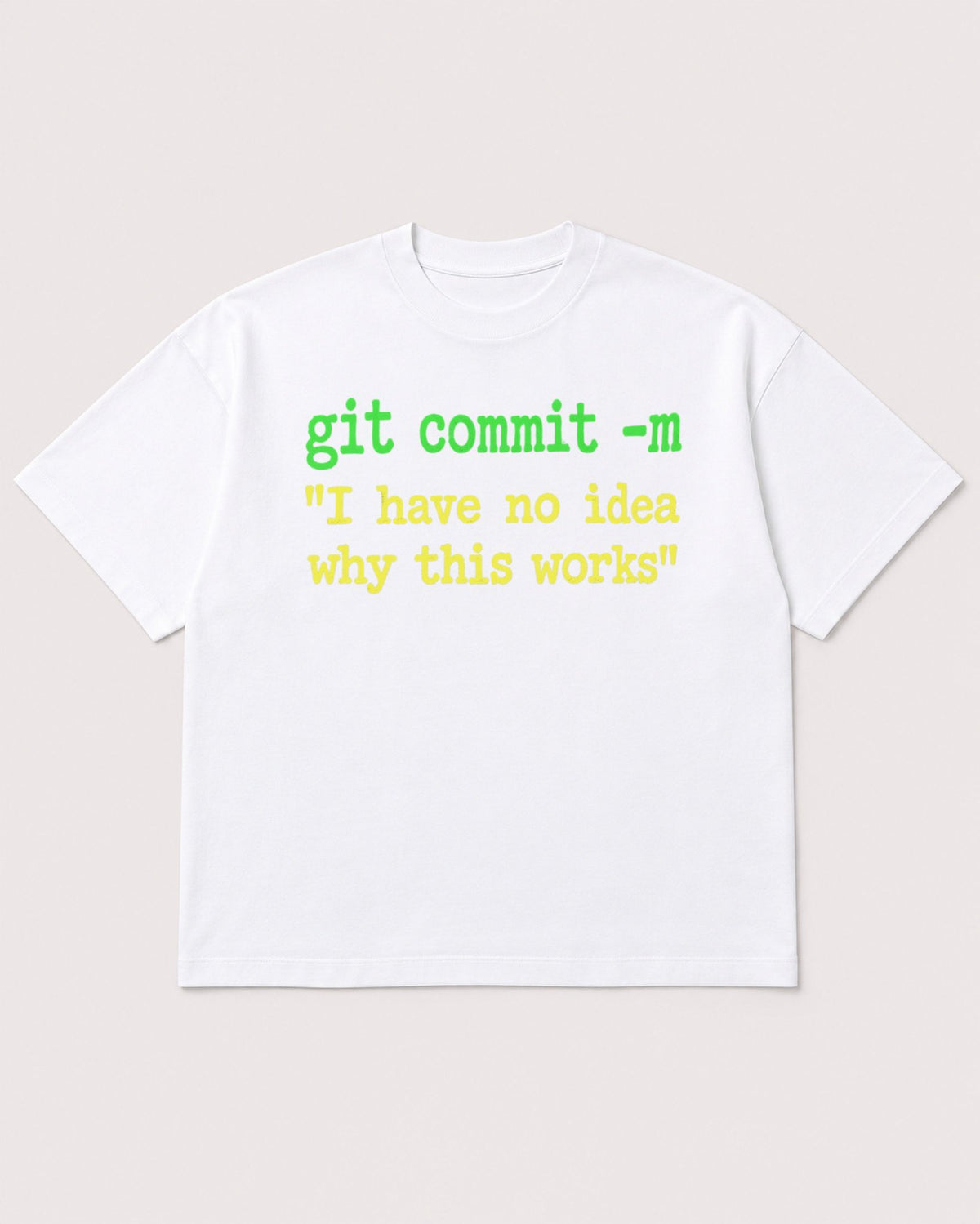 Mockup Boxy Heavyweight Tee White product