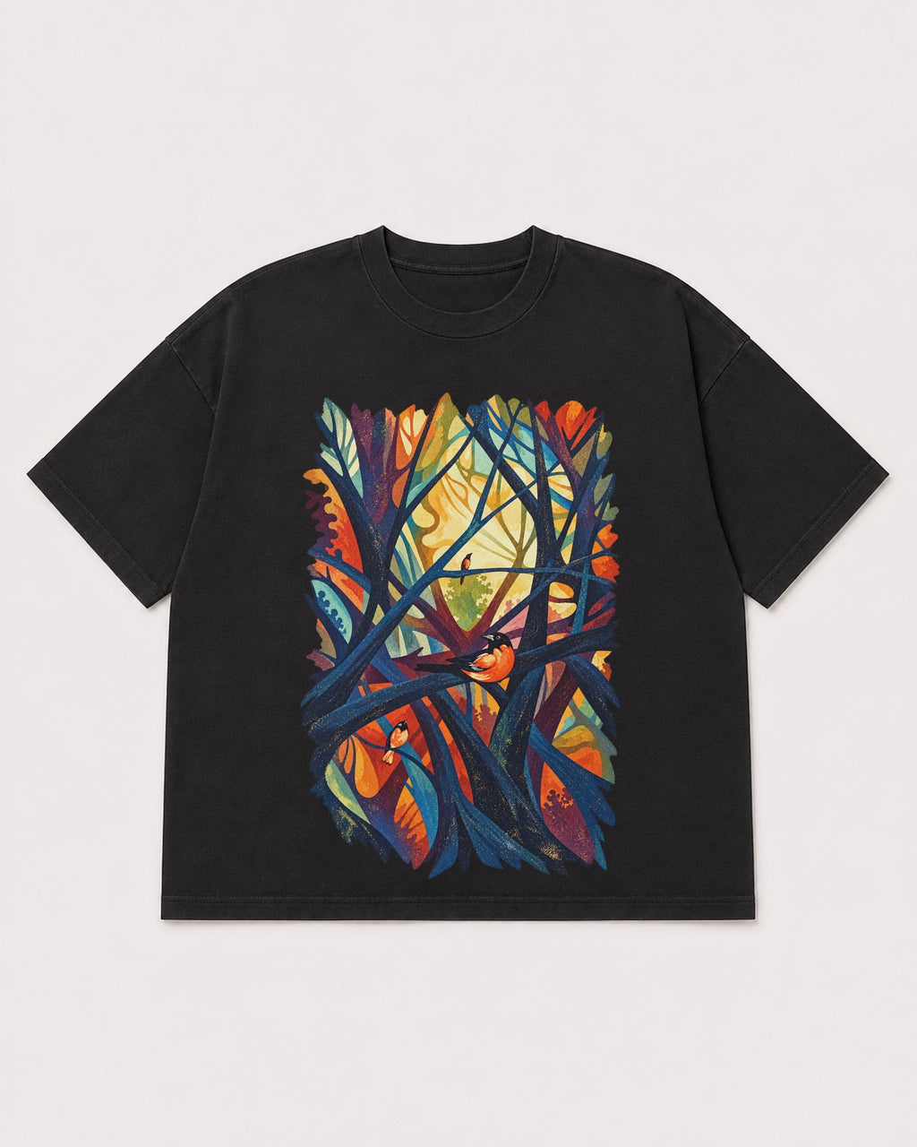 Mockup Boxy Heavyweight Tee Black product