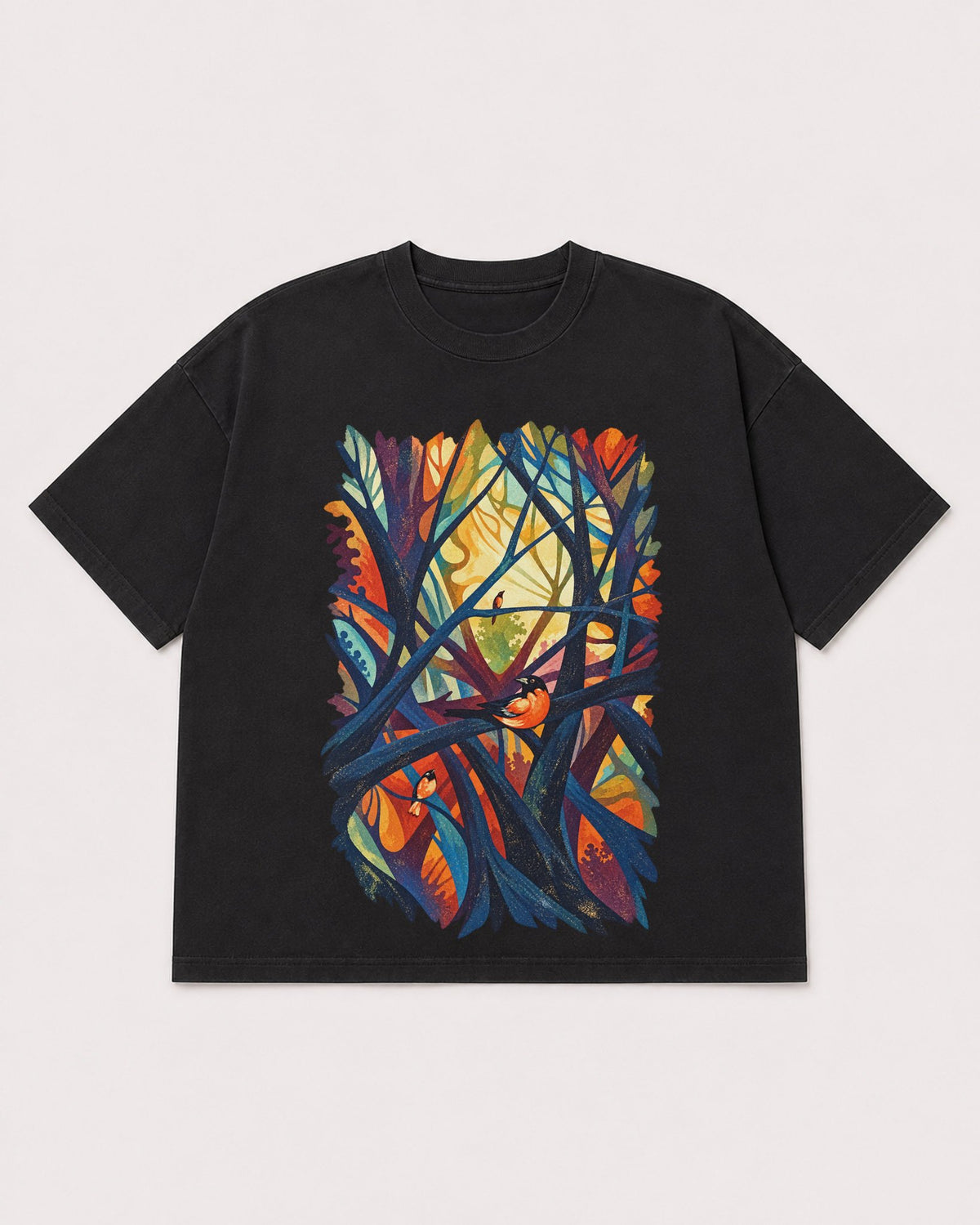 Mockup Boxy Heavyweight Tee Black product