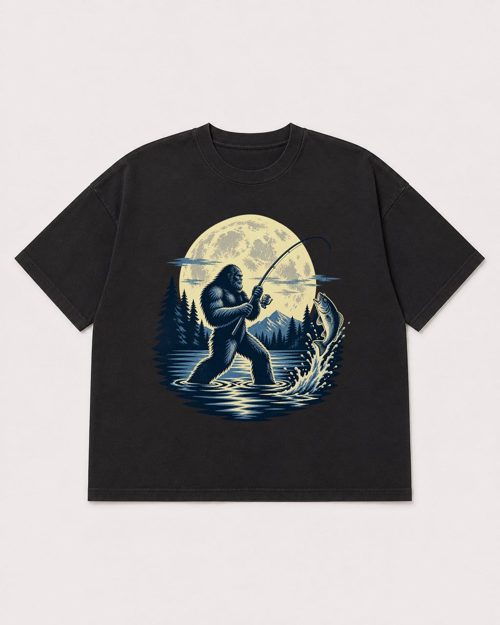 Mockup Boxy Heavyweight Tee Black product