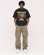 Mockup Boxy Heavyweight Tee Black male full-body 04