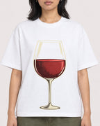 Mockup Boxy Heavyweight Tee White female close-up 22