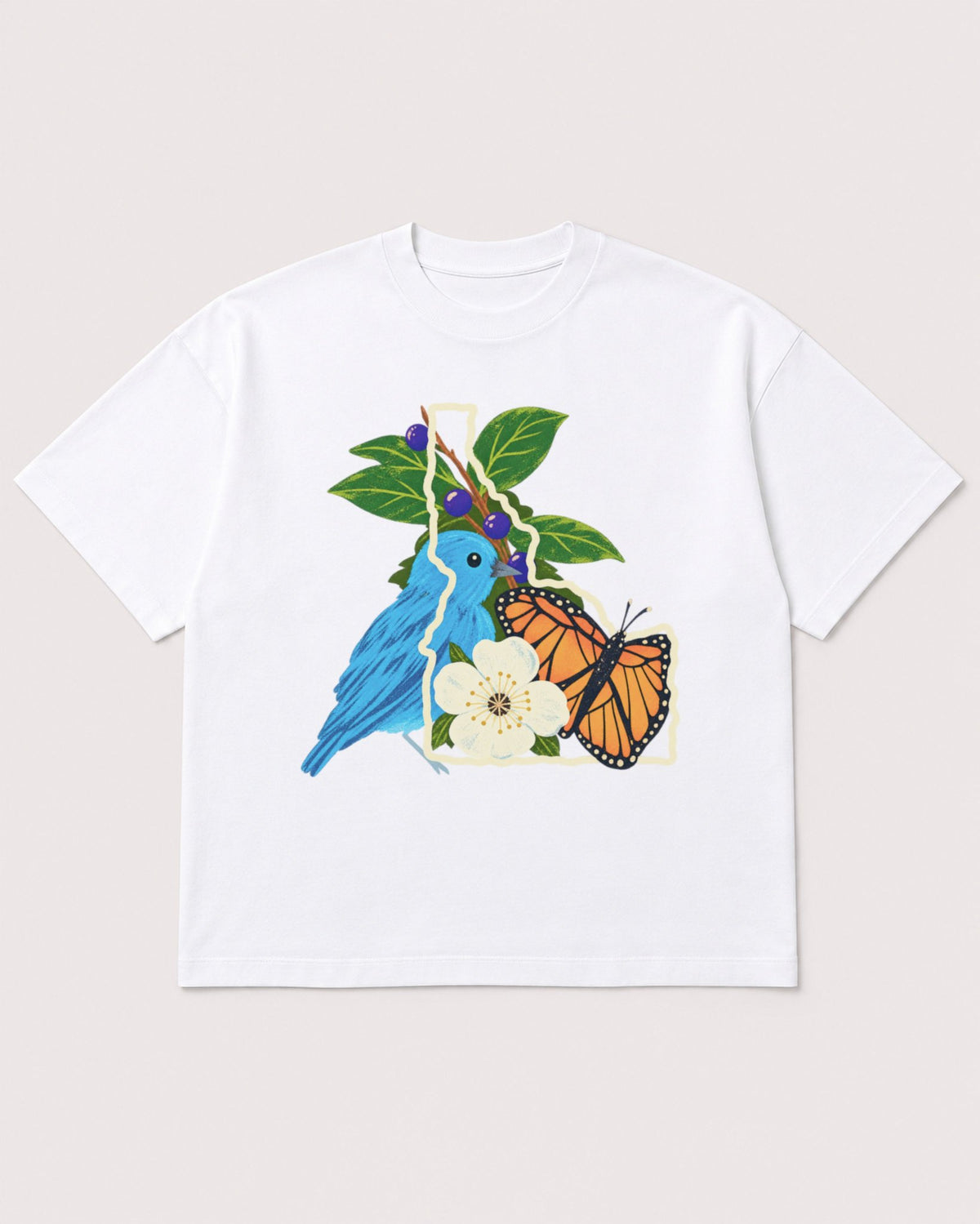 Mockup Boxy Heavyweight Tee White product