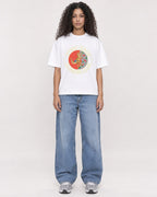 Mockup Boxy Heavyweight Tee White female full-body 10