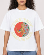 Mockup Boxy Heavyweight Tee White female close-up 10