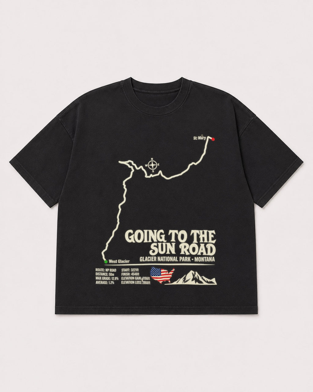 Mockup Boxy Heavyweight Tee Black product