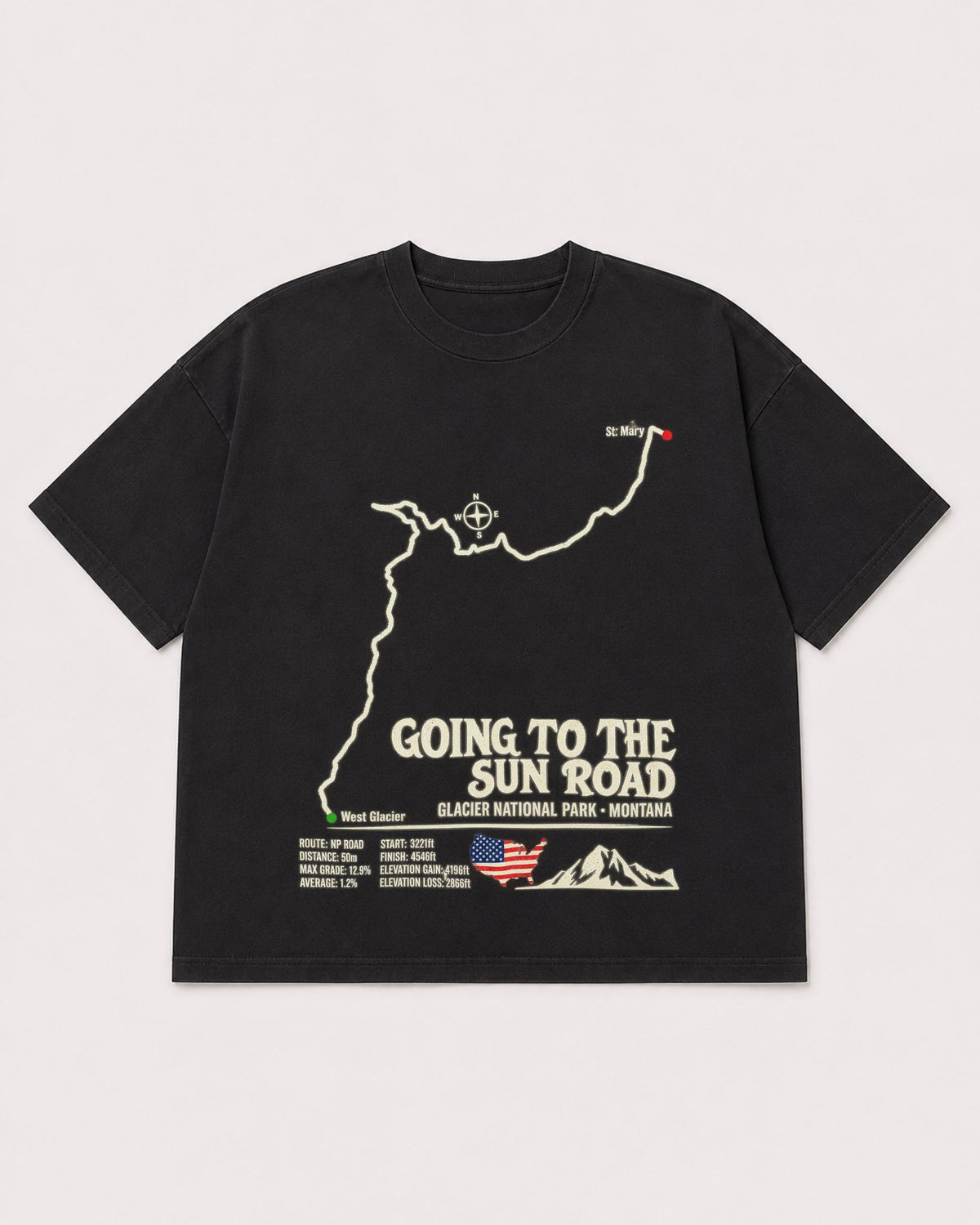 Mockup Boxy Heavyweight Tee Black product