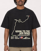 Mockup Boxy Heavyweight Tee Black male close-up 04