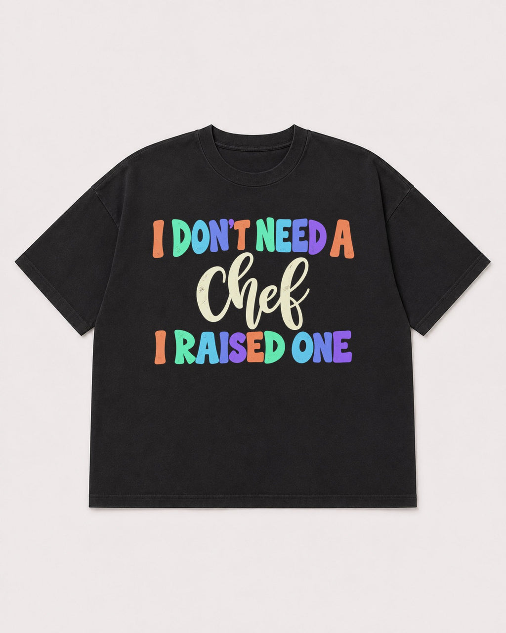 Mockup Boxy Heavyweight Tee Black product