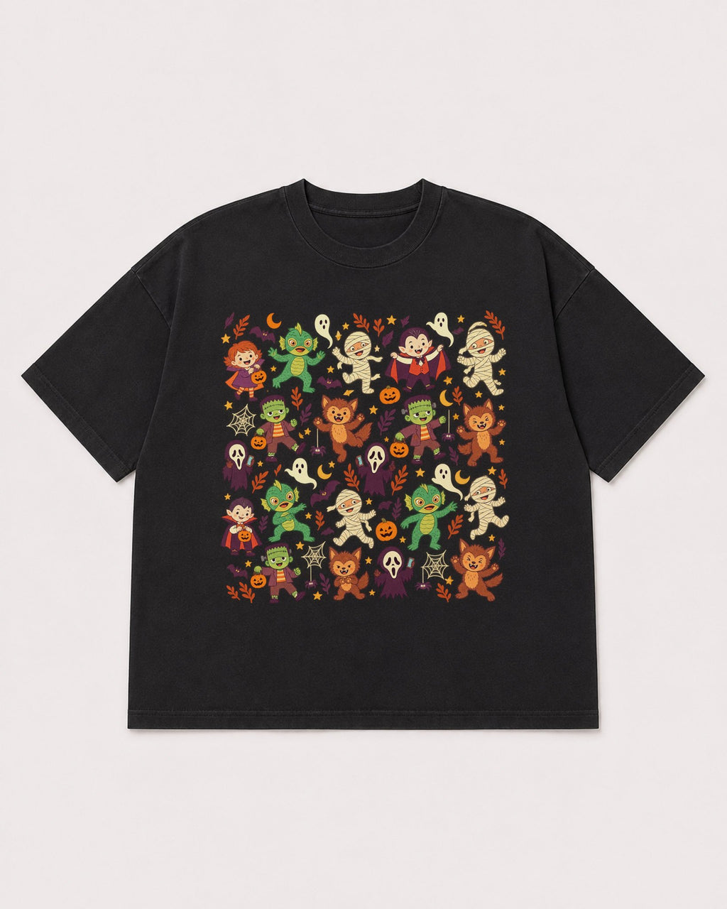 Mockup Boxy Heavyweight Tee Black product