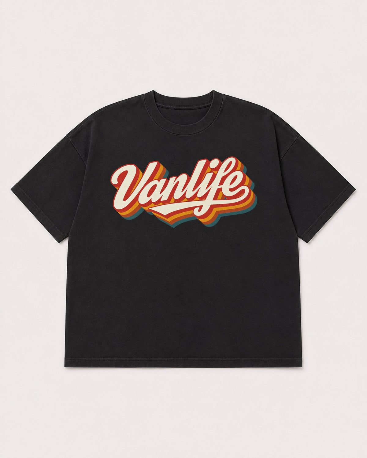 Mockup Boxy Heavyweight Tee Black product