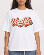 Mockup Boxy Heavyweight Tee White female close-up 06