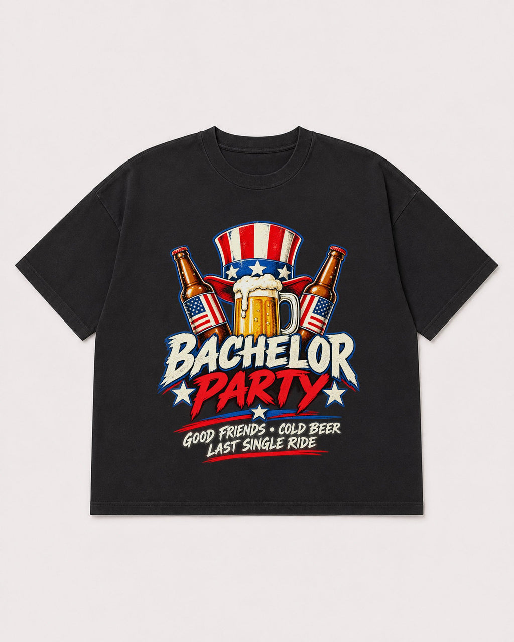 Mockup Boxy Heavyweight Tee Black product