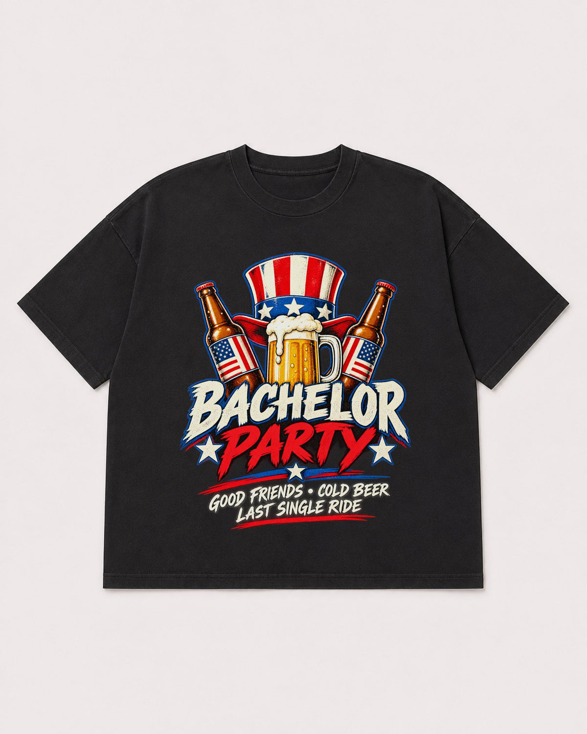 Mockup Boxy Heavyweight Tee Black product
