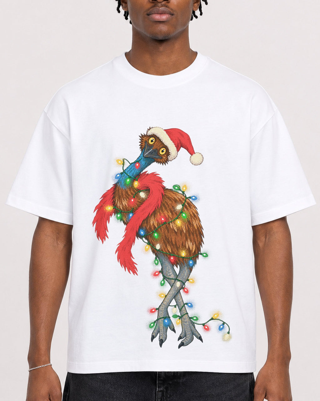Mockup Boxy Heavyweight Tee White male close-up 05