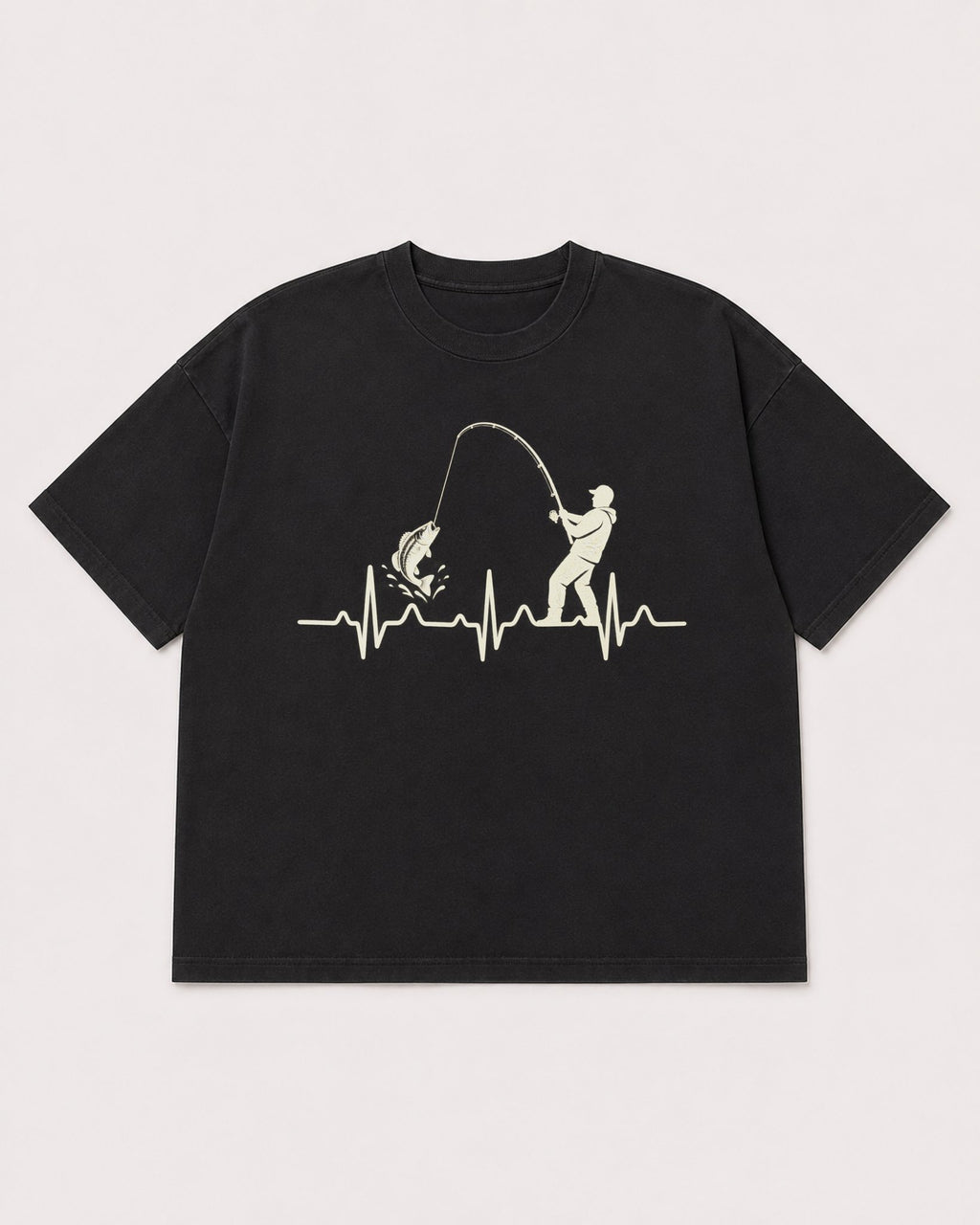 Mockup Boxy Heavyweight Tee Black product