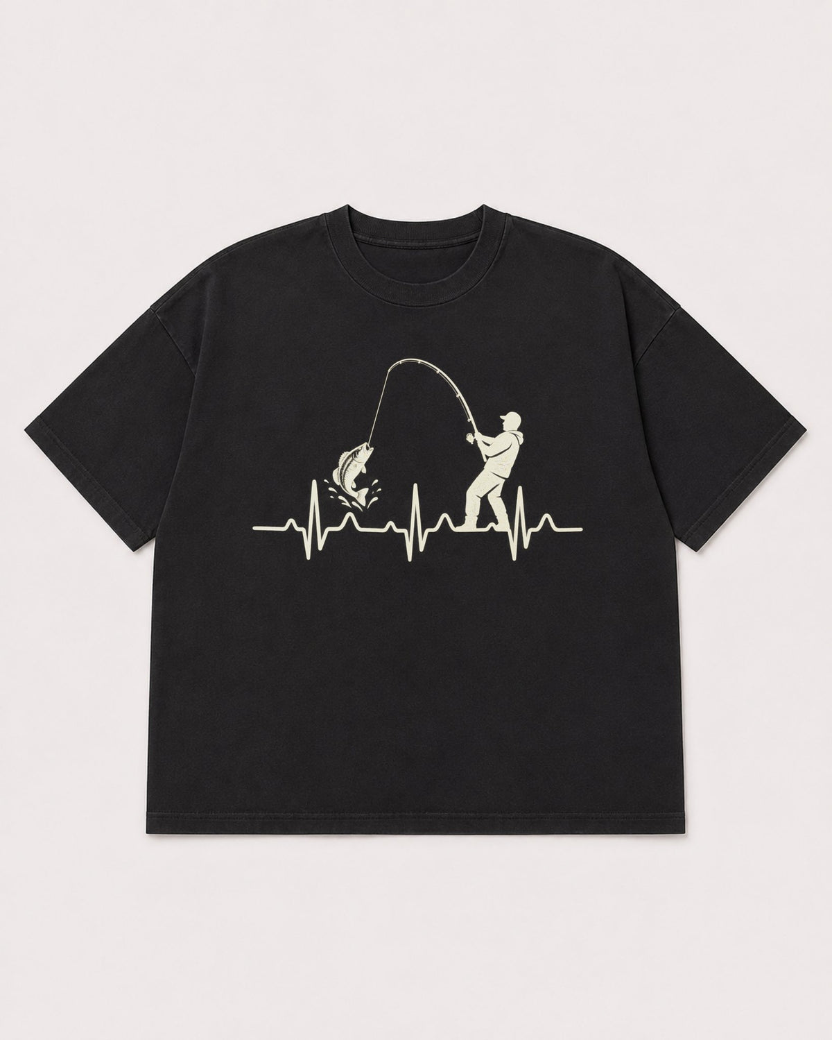 Mockup Boxy Heavyweight Tee Black product