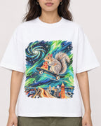 Mockup Boxy Heavyweight Tee White female close-up 02