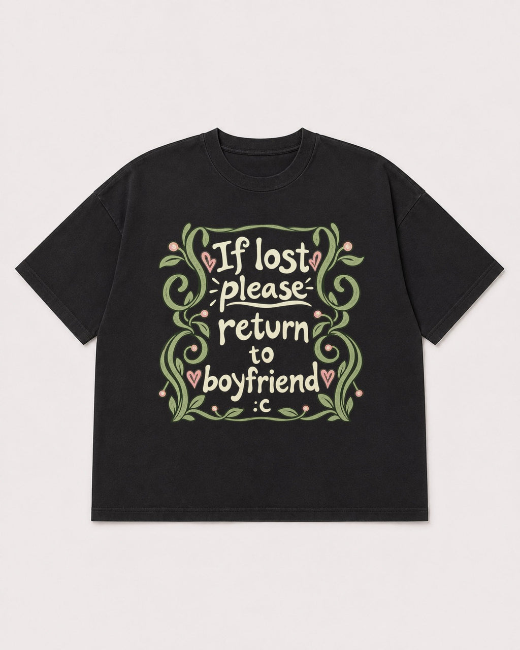 Mockup Boxy Heavyweight Tee Black product