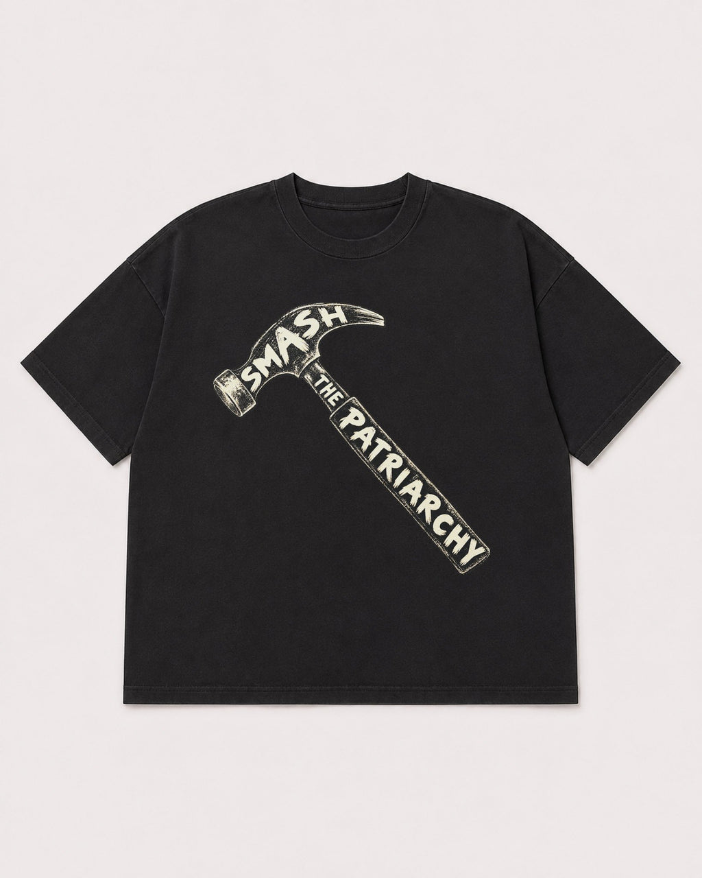 Mockup Boxy Heavyweight Tee Black product