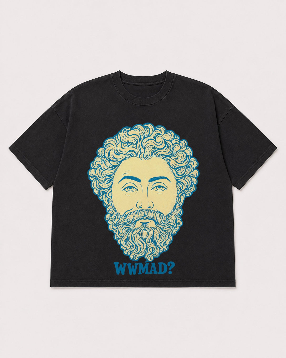 Mockup Boxy Heavyweight Tee Black product