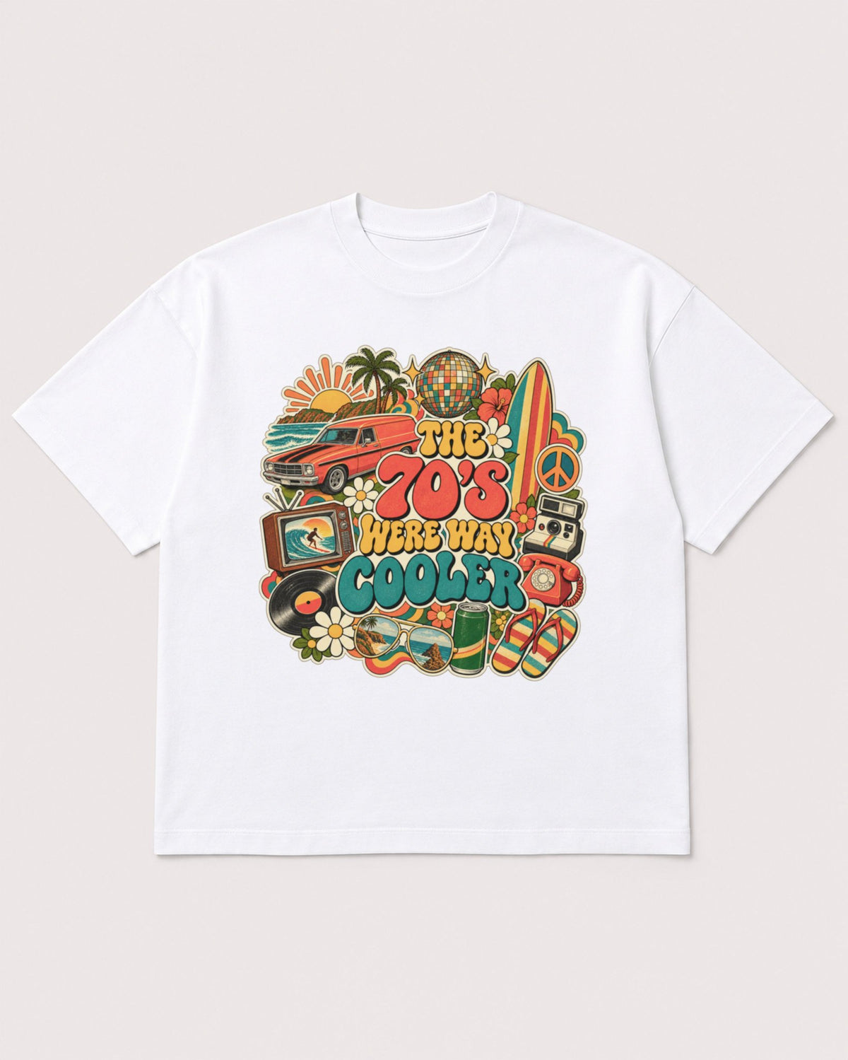 Mockup Boxy Heavyweight Tee White product