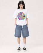 Mockup Boxy Heavyweight Tee White female full-body 01