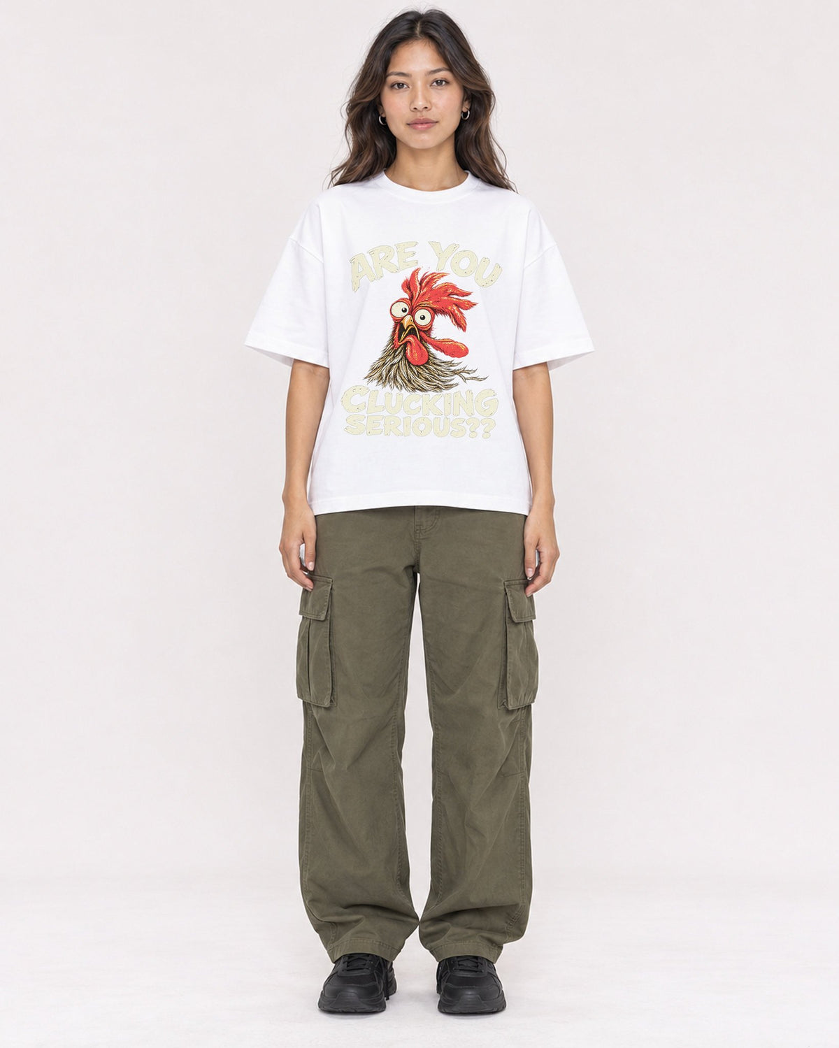 Mockup Boxy Heavyweight Tee White female full-body 02