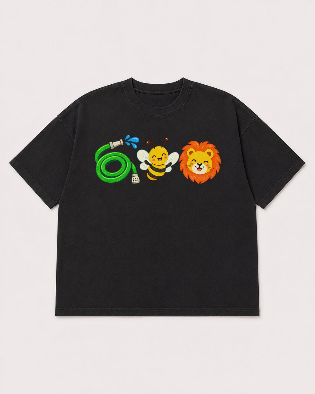 Mockup Boxy Heavyweight Tee Black product