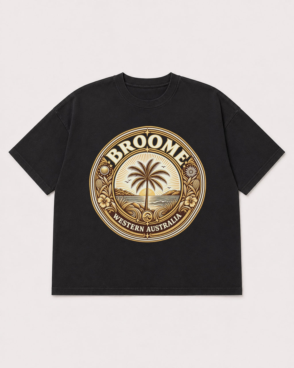 Mockup Boxy Heavyweight Tee Black product