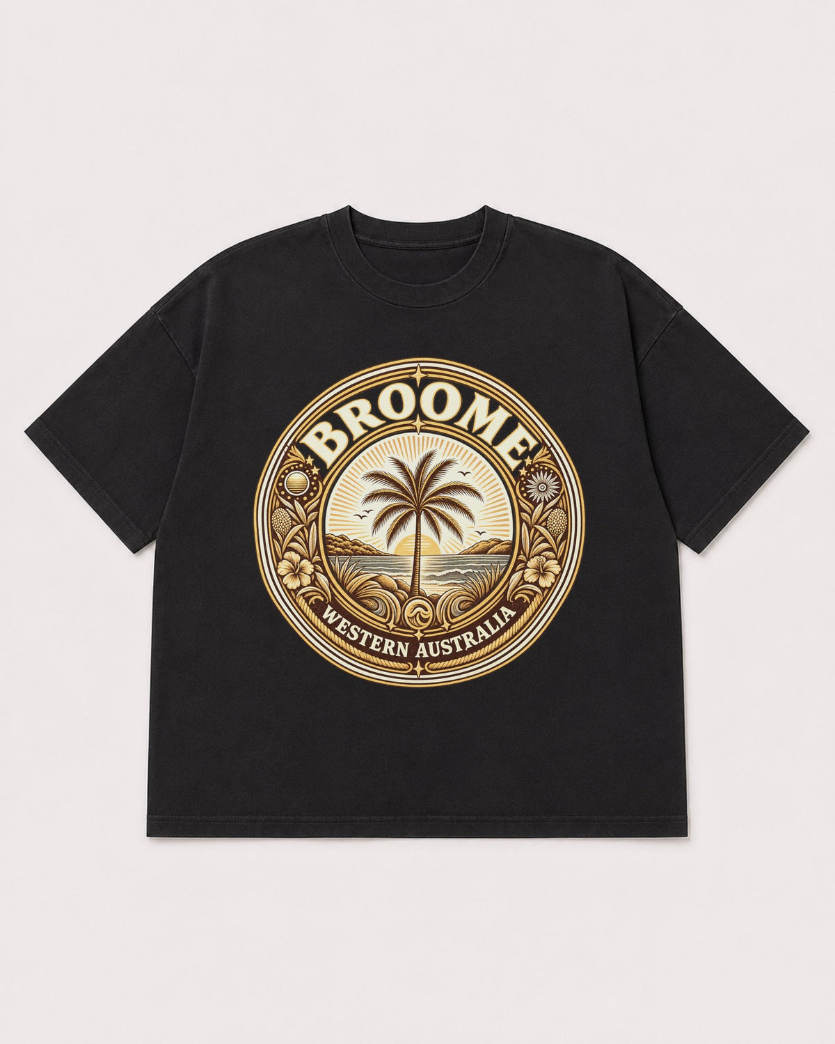Mockup Boxy Heavyweight Tee Black product