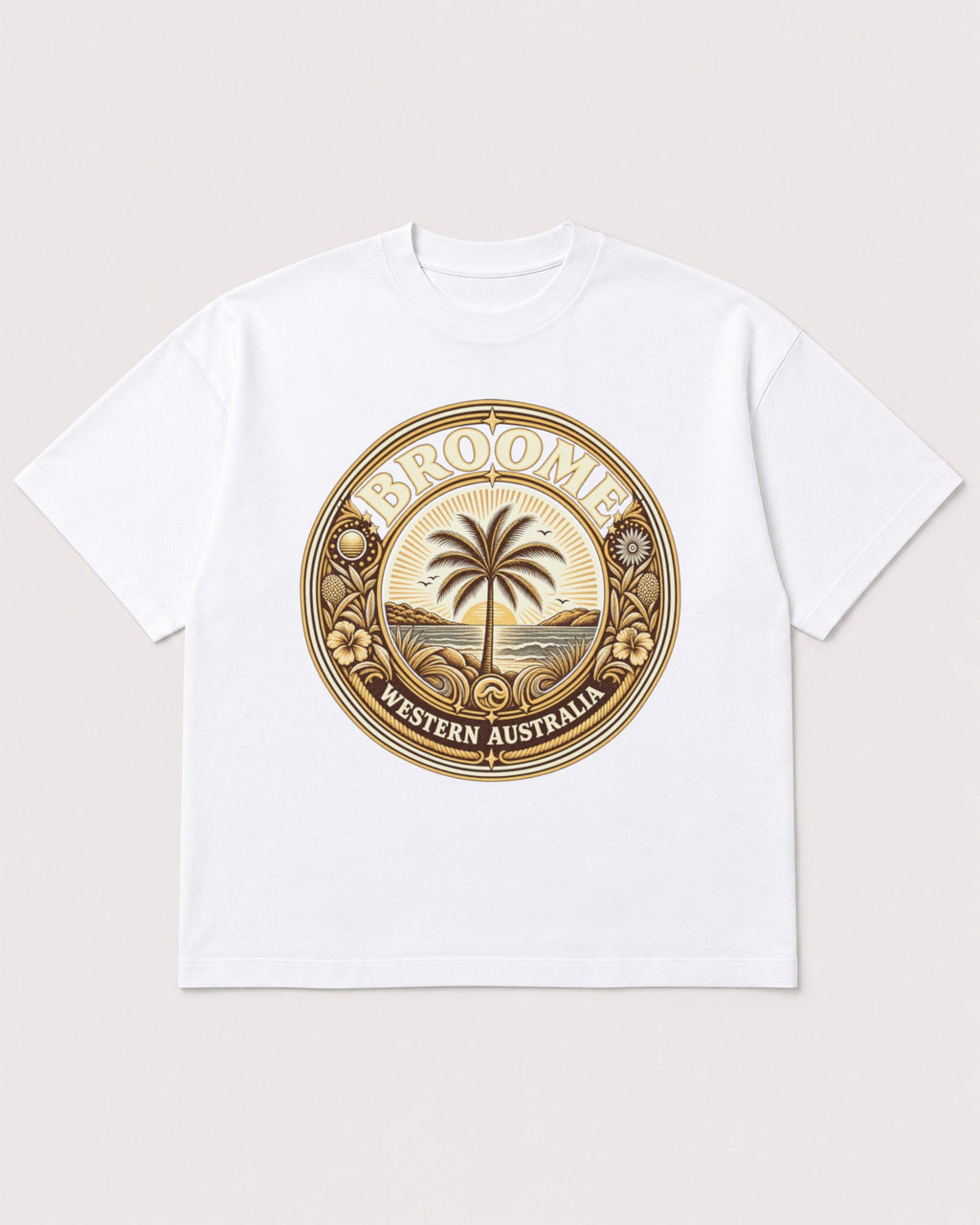 Mockup Boxy Heavyweight Tee White product