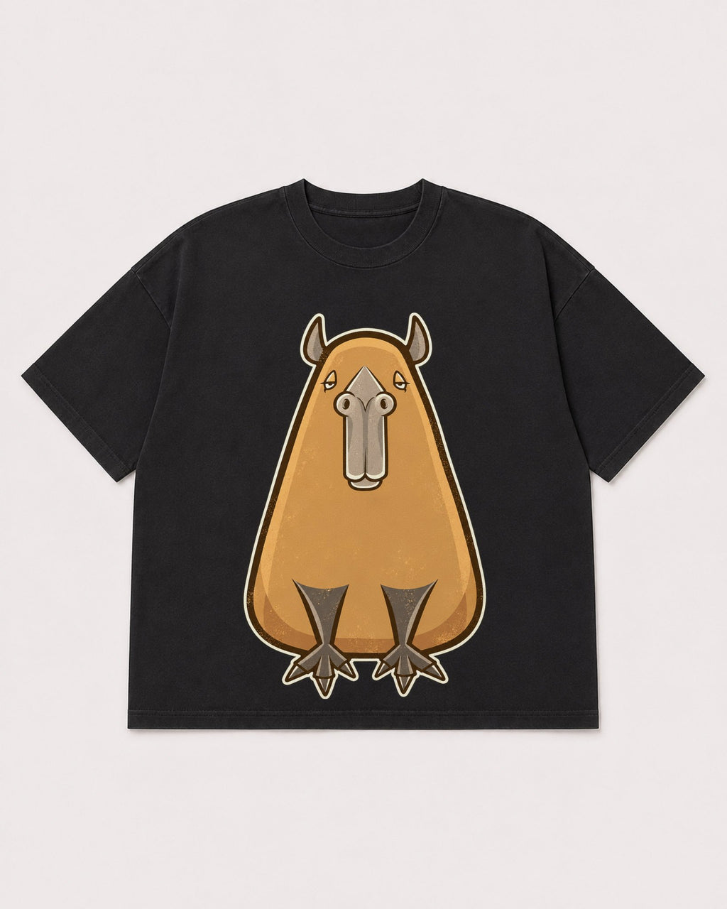 Mockup Boxy Heavyweight Tee Black product