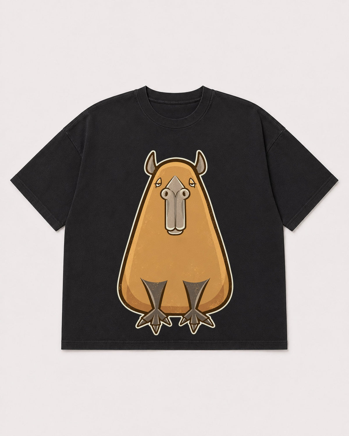 Mockup Boxy Heavyweight Tee Black product
