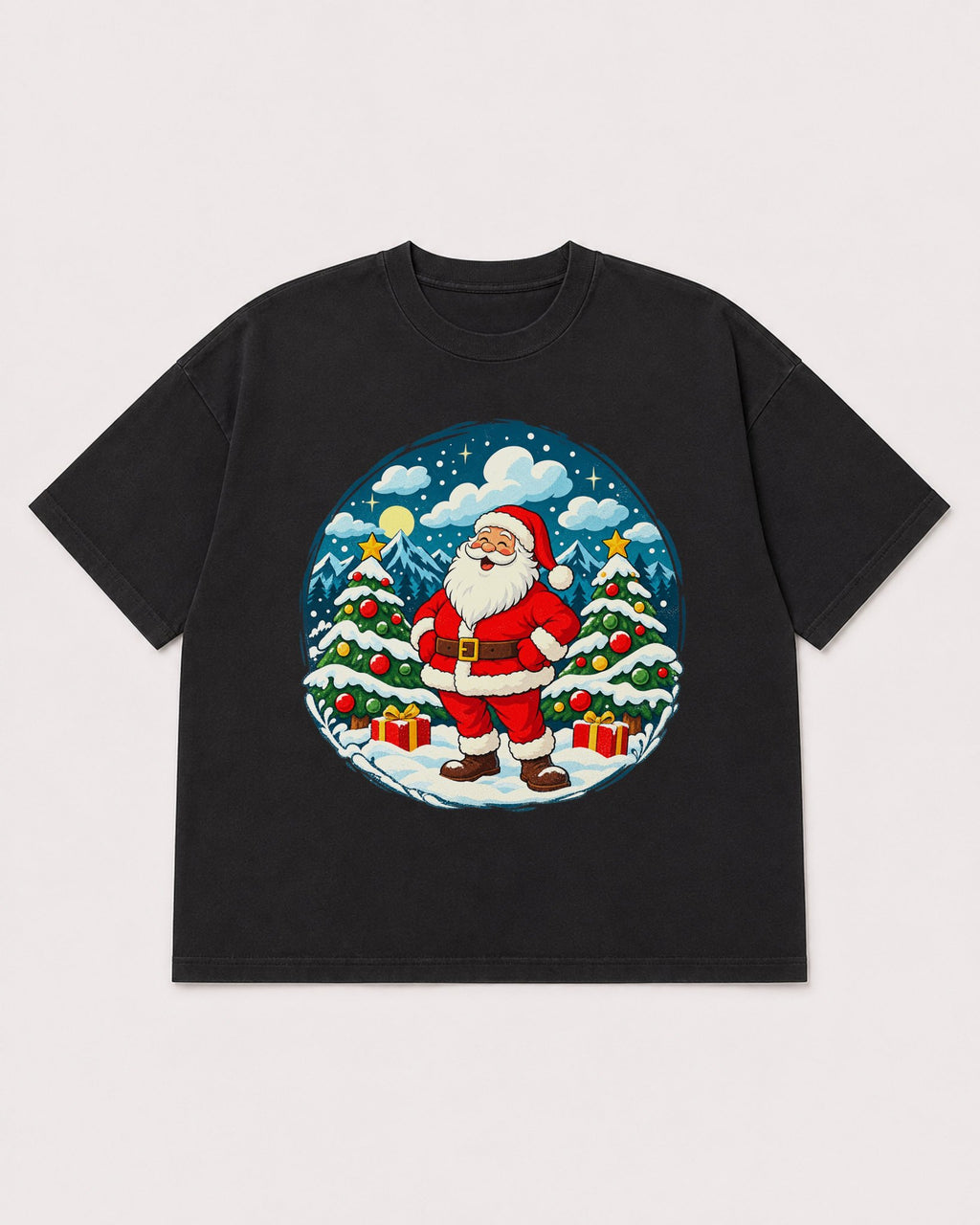 Mockup Boxy Heavyweight Tee Black product
