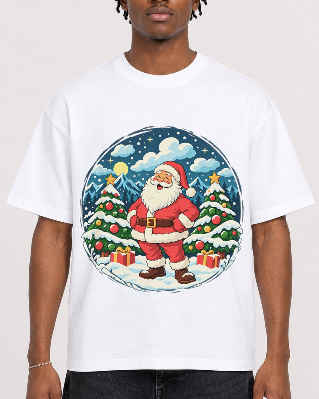 Mockup Boxy Heavyweight Tee White male close-up 05