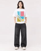 Mockup Boxy Heavyweight Tee White female full-body 03