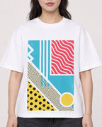 Mockup Boxy Heavyweight Tee White female close-up 03