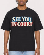 Mockup Boxy Heavyweight Tee Black male close-up 05