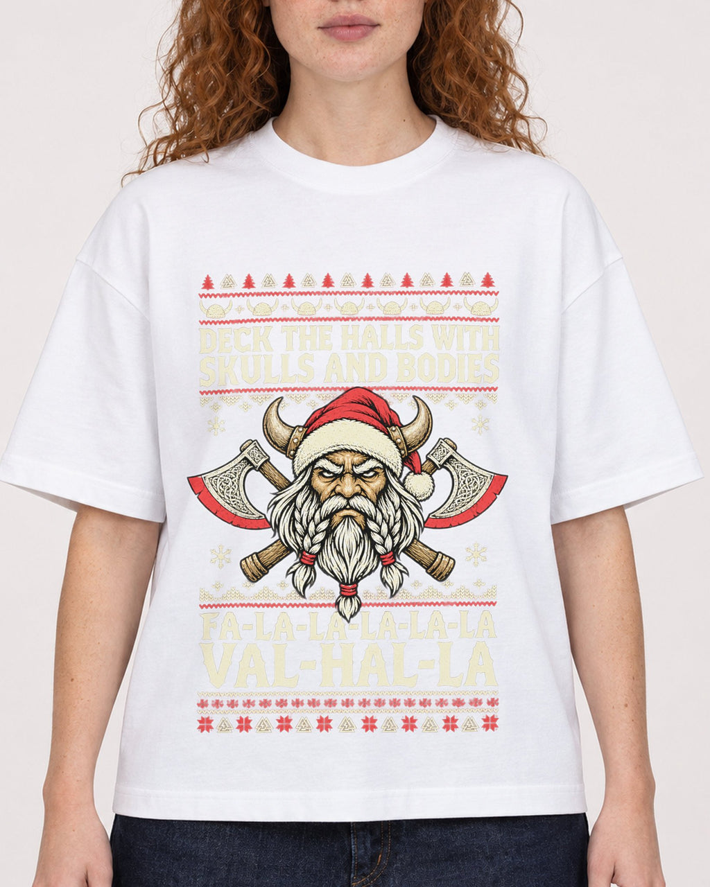 Mockup Boxy Heavyweight Tee White female close-up 09
