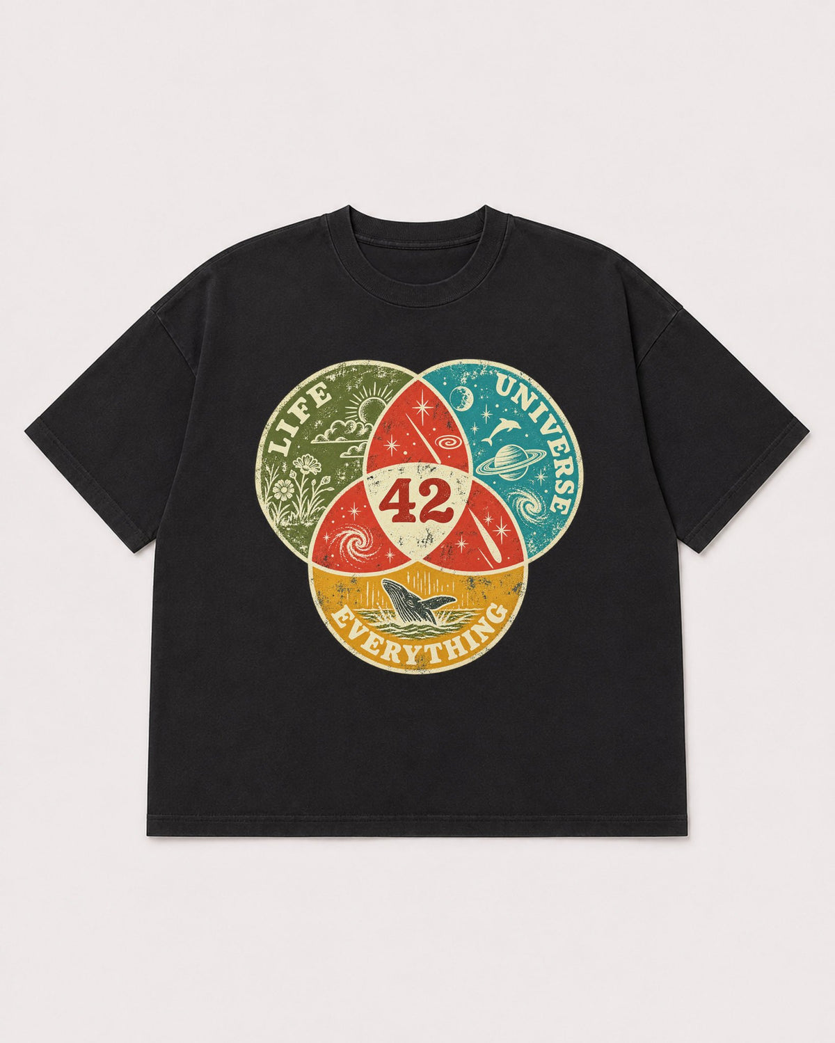 Mockup Boxy Heavyweight Tee Black product