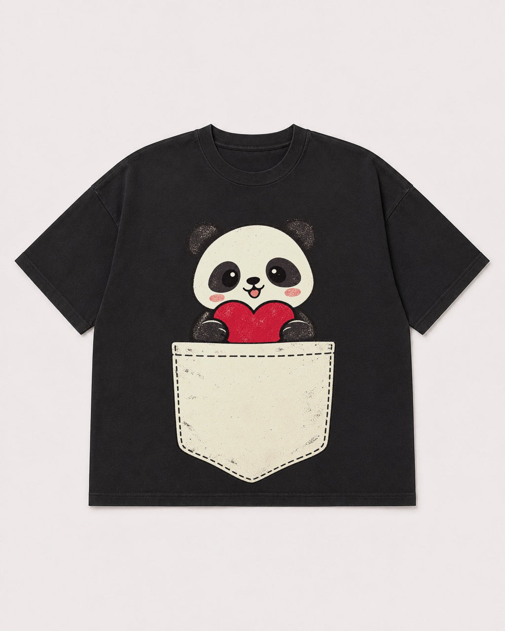 Mockup Boxy Heavyweight Tee Black product