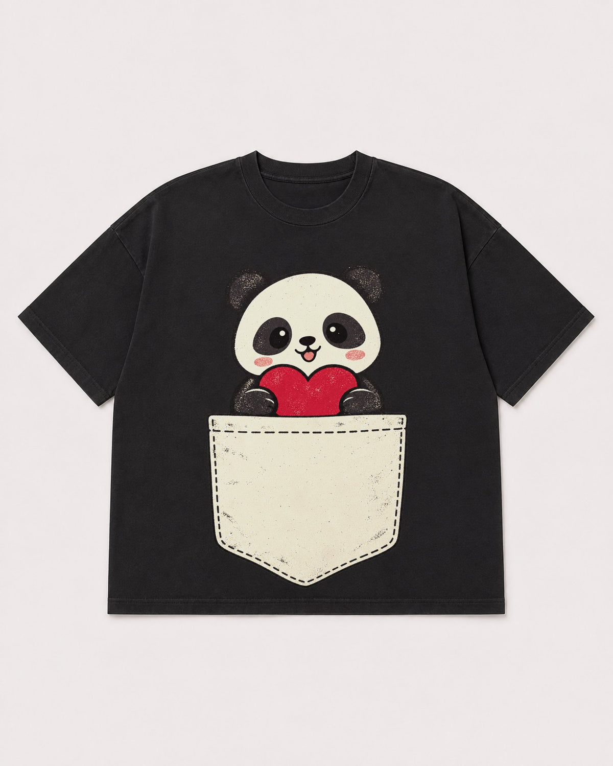 Mockup Boxy Heavyweight Tee Black product