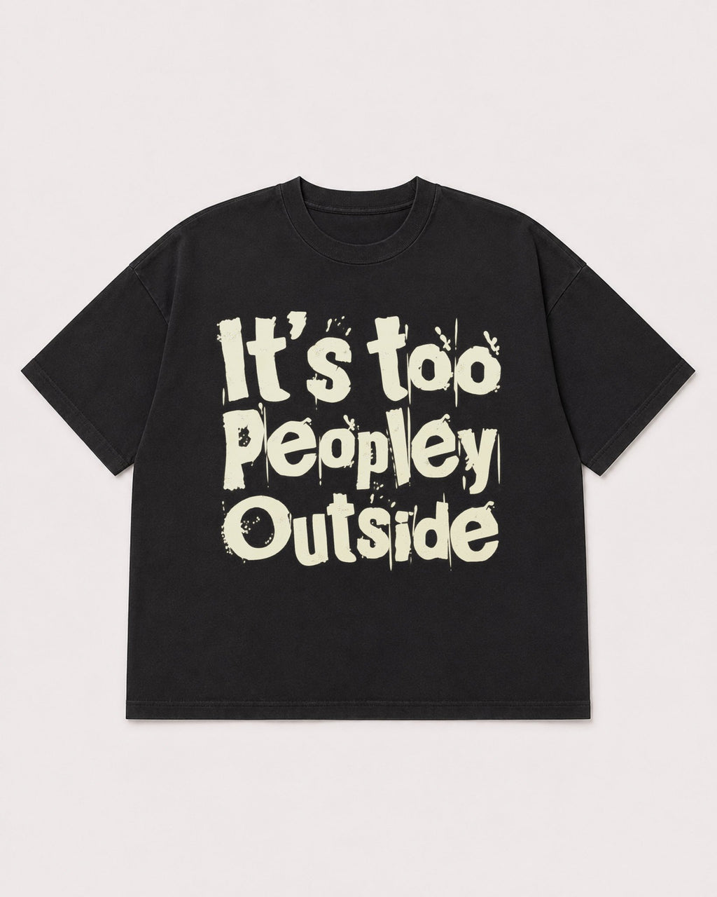 Mockup Boxy Heavyweight Tee Black product
