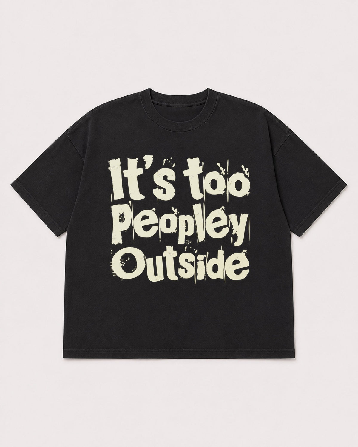 Mockup Boxy Heavyweight Tee Black product
