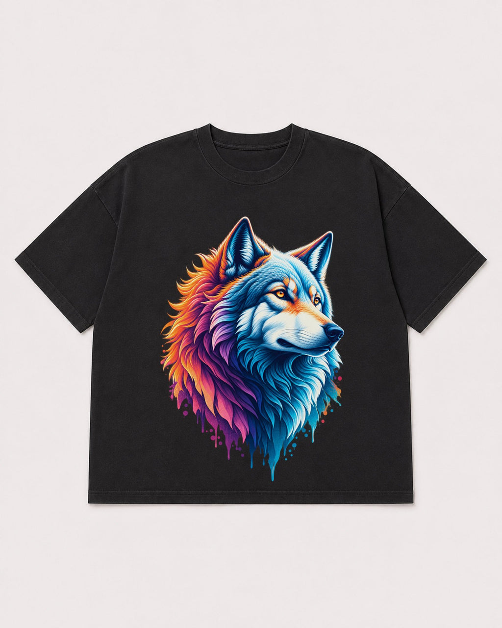 Mockup Boxy Heavyweight Tee Black product