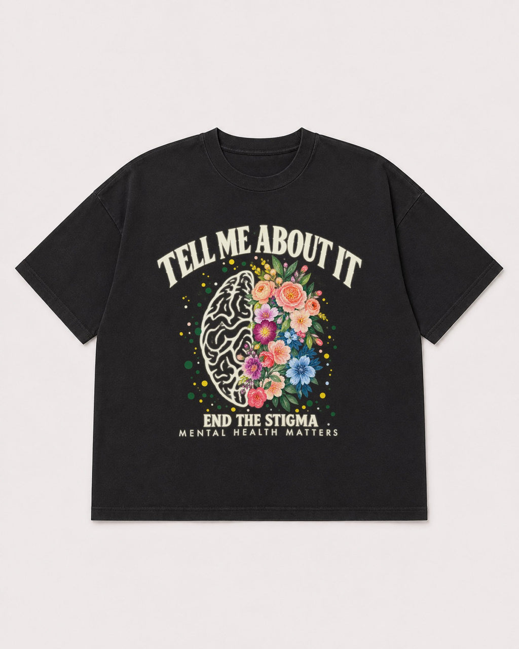 Mockup Boxy Heavyweight Tee Black product