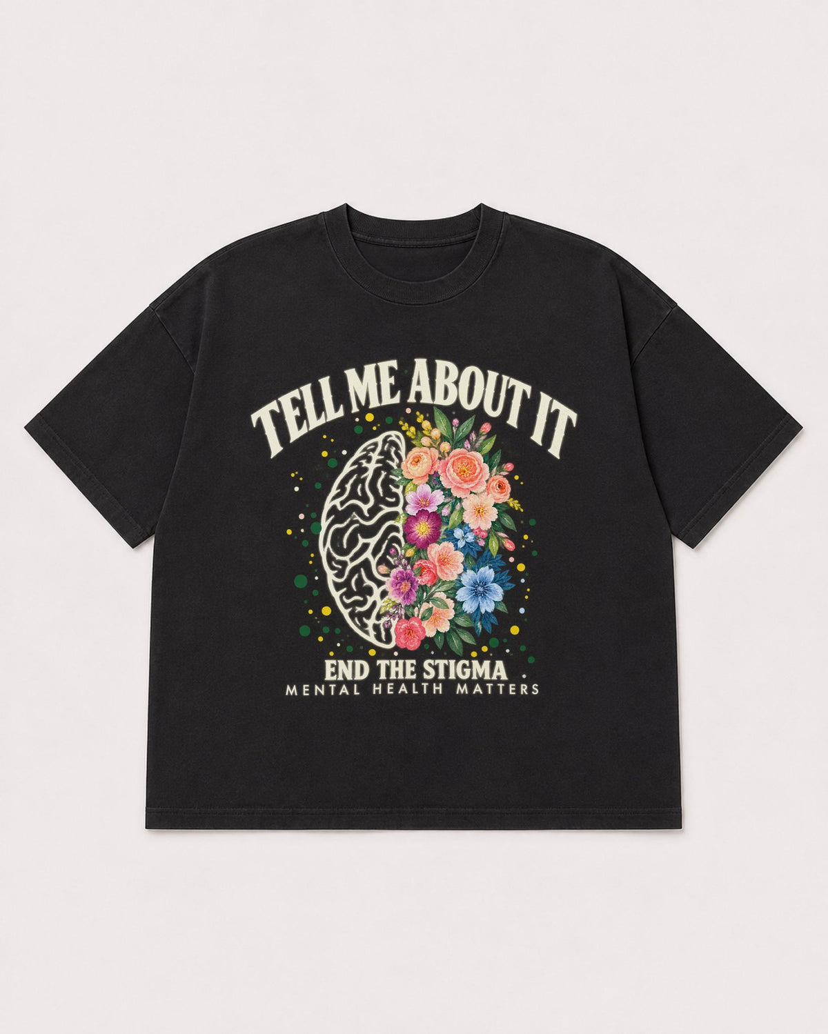 Mockup Boxy Heavyweight Tee Black product