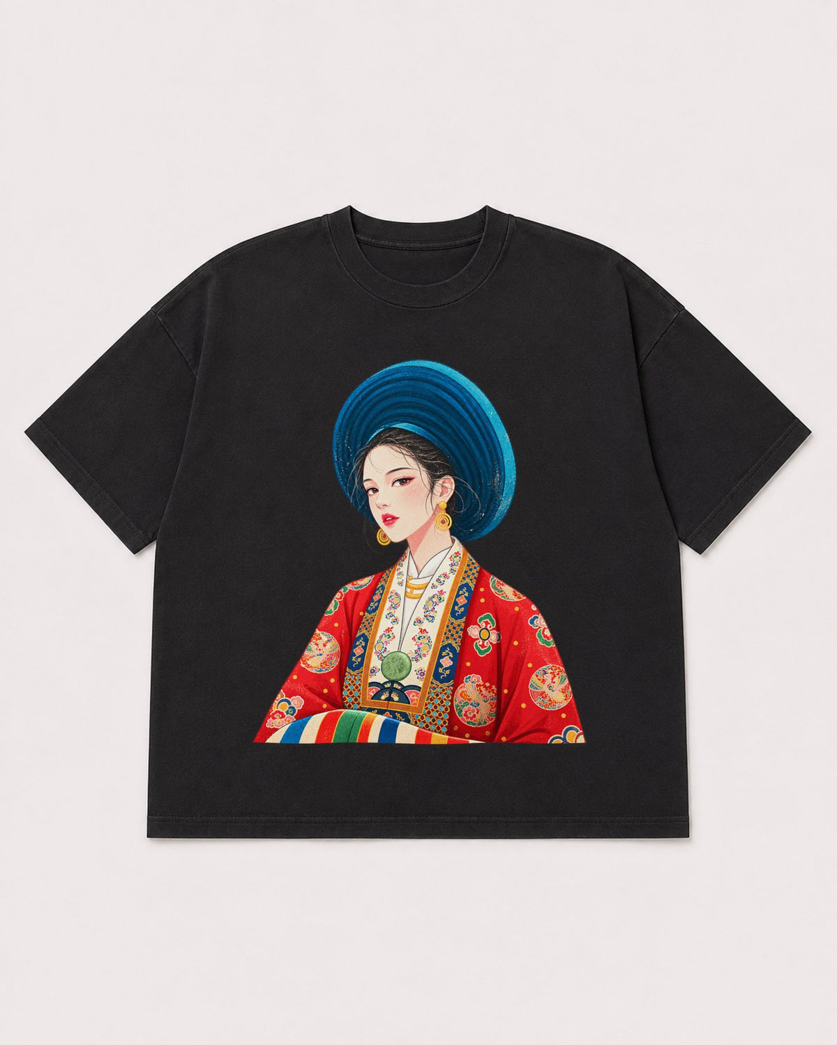 Mockup Boxy Heavyweight Tee Black product